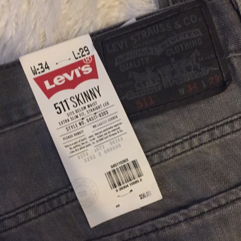Levi's 511- Men's Skinny Denim Slim Fit pants - Picture 2 of 7